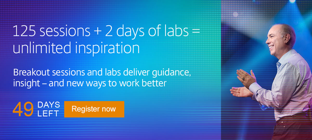 125 sessions + 2 days of labs = unlimited inspiration