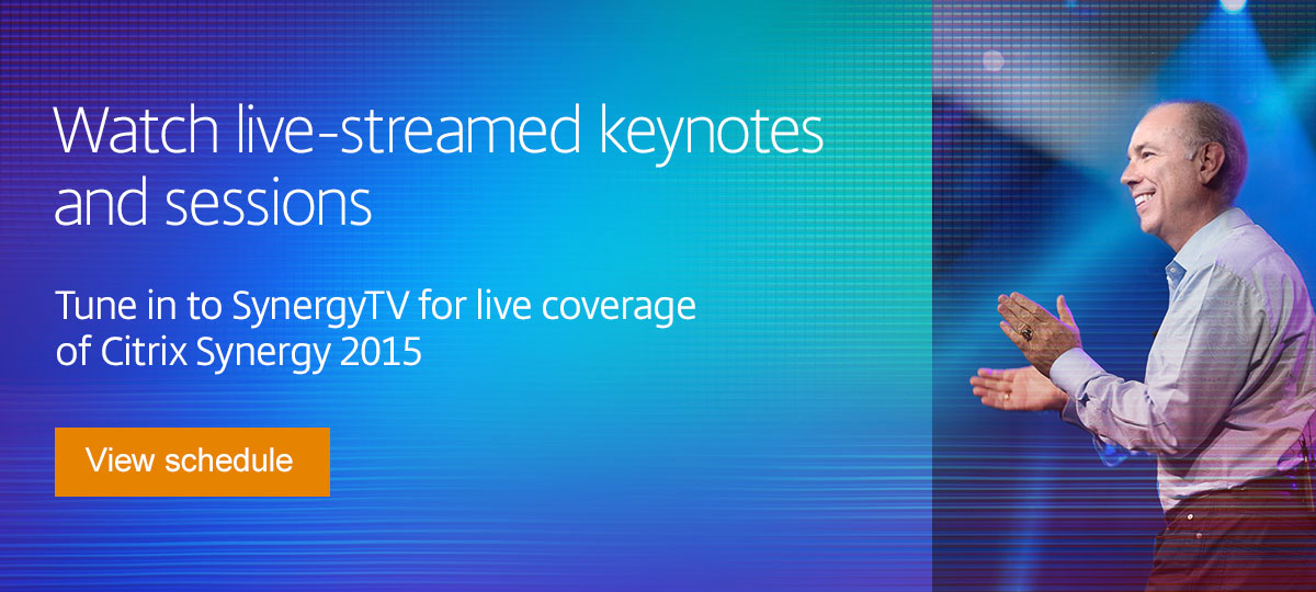 Watch live-streamed keynotes and sessions